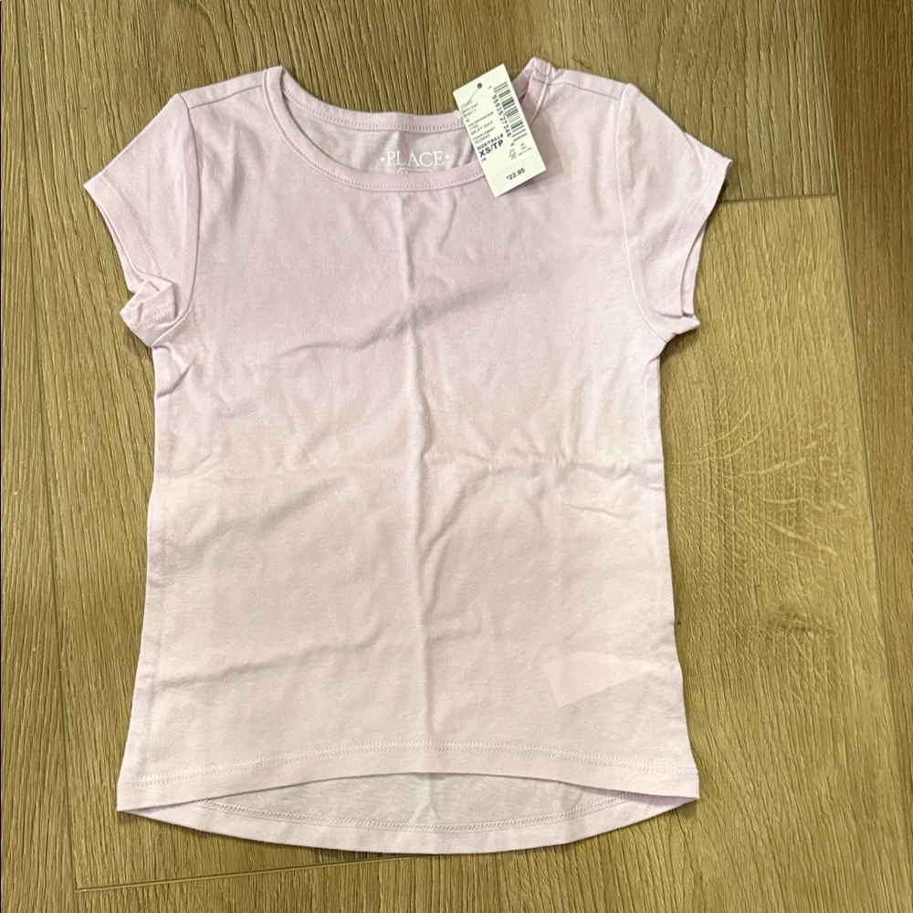 Youth (4) - The Children's Place Girls' Light Pink Short Sleeve Tee